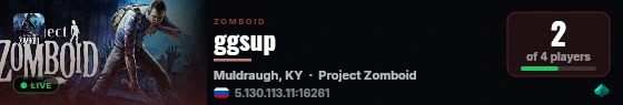 ggsup live status badge