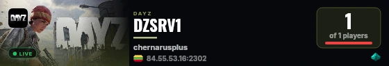 DZSRV1 live status badge