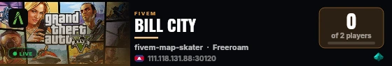BILL CITY live status badge