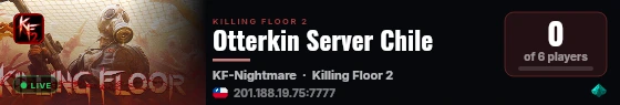Otterkin Server Chile live status badge