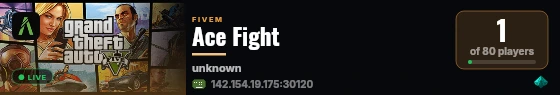 Ace Fight live status badge