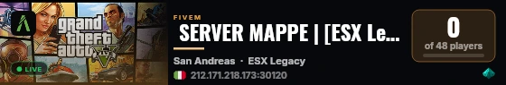  SERVER MAPPE | [ESX Legacy] live status badge