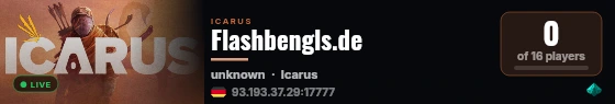 Flashbengls.de live status badge