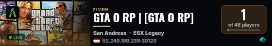 GTA O RP | [GTA O RP] live status badge