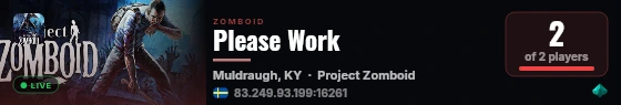 Please Work live status badge