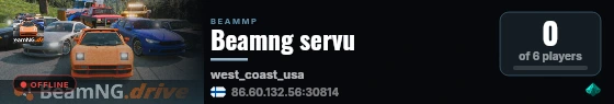 Beamng servu live status badge