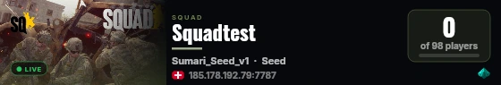 Squadtest live status badge