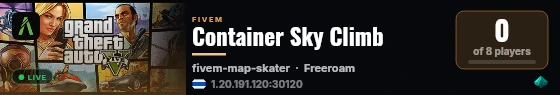 Container Sky Climb live status badge