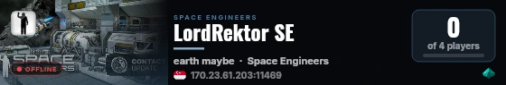 LordRektor SE live status badge