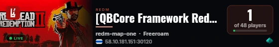[QBCore Framework RedM] Ancient RP live status badge