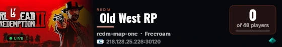  Old West RP live status badge