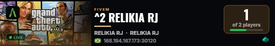 ^2 RELIKIA RJ live status badge
