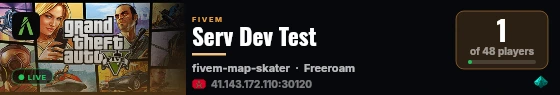 Serv Dev Test live status badge