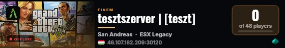 tesztszerver | [teszt] live status badge