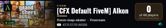 [CFX Default FiveM] Alkon live status badge