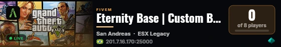 Eternity Base | Custom Built in live status badge