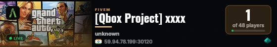 [Qbox Project] xxxx live status badge