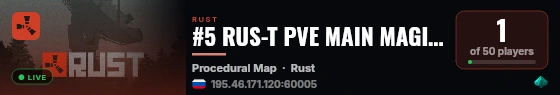#5 RUS-T PVE MAIN MAGIC TEST [X2|X3|EVENT|BANK] live status badge