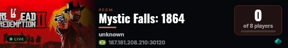 Mystic Falls: 1864 live status badge