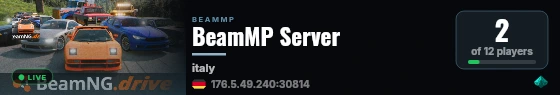 BeamMP Server live status badge