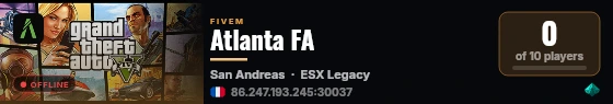 Atlanta FA live status badge