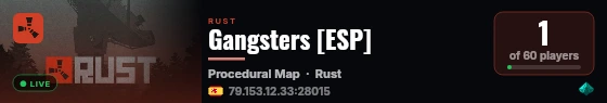 Gangsters [ESP] live status badge