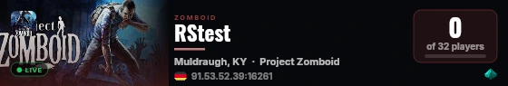 RStest live status badge