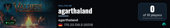 agarthaland live status badge