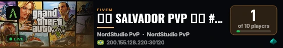 🔴🔵 SALVADOR PVP 🔵🔴 #BETA live status badge
