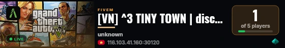 [VN] ^3 TINY TOWN | discord.gg/tinytown live status badge