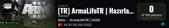[TR] ArmaLifeTR | Hazırlanıyor..! live status badge