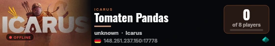 Tomaten Pandas live status badge