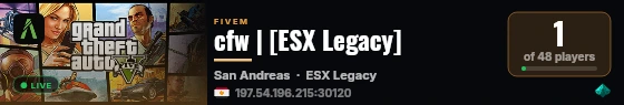 cfw | [ESX Legacy] live status badge
