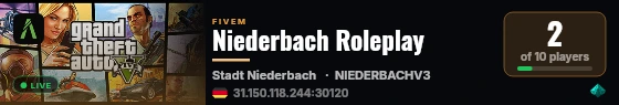 Niederbach Roleplay live status badge
