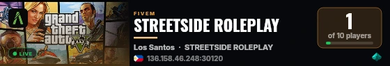 STREETSIDE ROLEPLAY live status badge