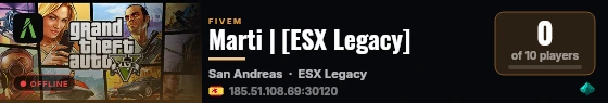 Marti | [ESX Legacy] live status badge