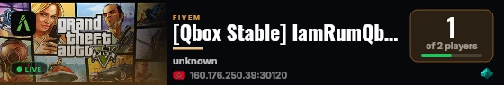 [Qbox Stable] IamRumQbox live status badge