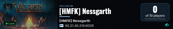 [HMFK] Nessgarth live status badge