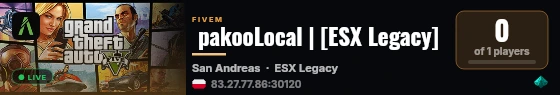 pakooLocal | [ESX Legacy] live status badge