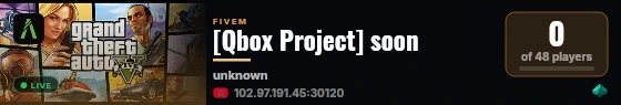 [Qbox Project] soon live status badge