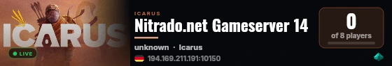 Nitrado.net Gameserver 14 live status badge