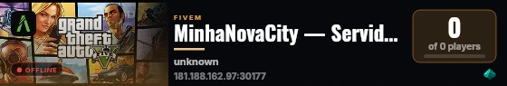 MinhaNovaCity — Servidor de Desenvolvimento live status badge