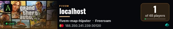 localhost live status badge
