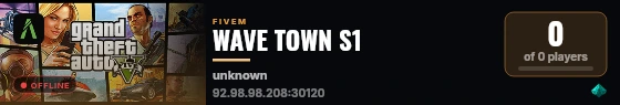 WAVE TOWN S1 live status badge