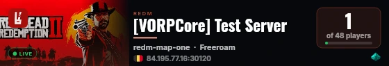 [VORPCore] Test Server live status badge