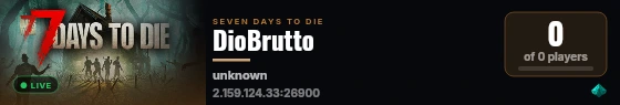 DioBrutto live status badge
