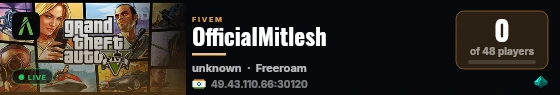 OfficialMitlesh live status badge
