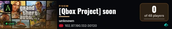 [Qbox Project] soon live status badge