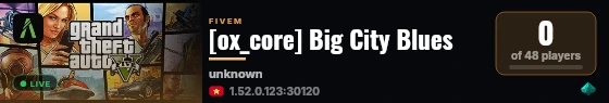[ox_core] Big City Blues live status badge