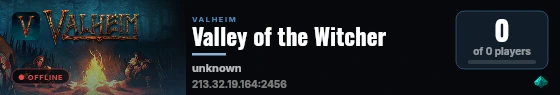 Valley of the Witcher live status badge